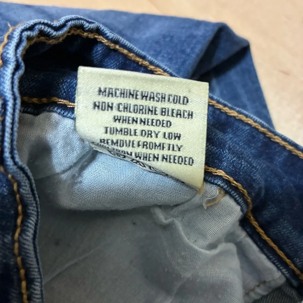 KDNK Contrast Jeans Men’s 32 Colorblock Denim Skinny 5-Pocket Distressed